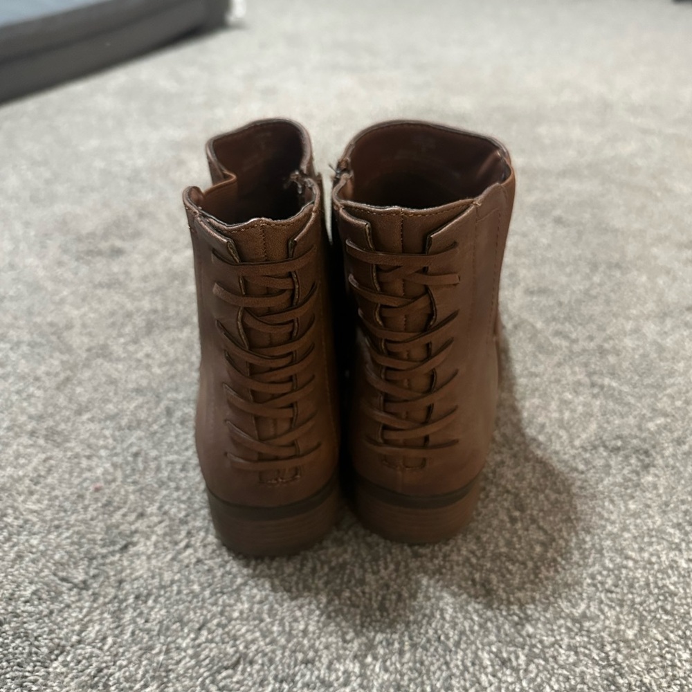 Limelight Brown Lace-Up Ankle Boots